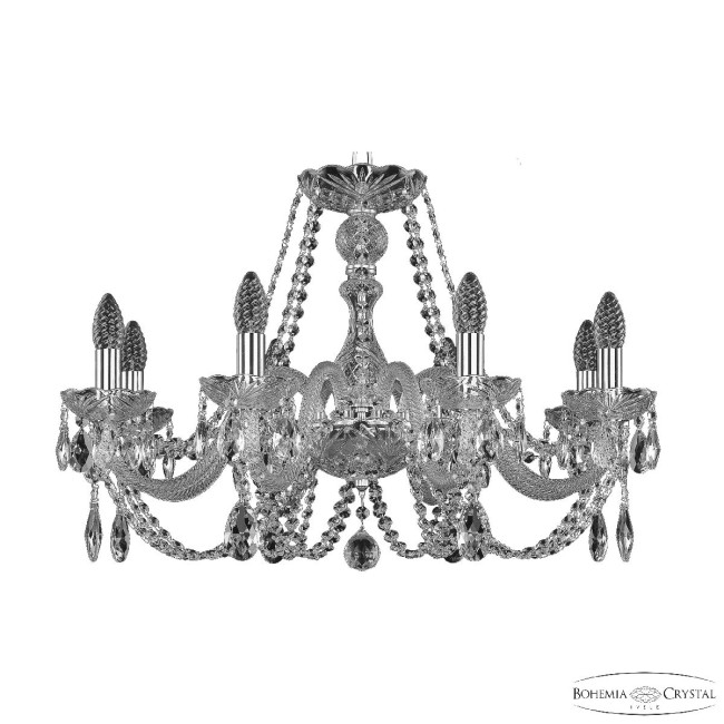 Подвесная люстра Bohemia Ivele Crystal 101/8/240 Ni Подвесная люстра Bohemia Ivele Crystal 101/8/240 Ni