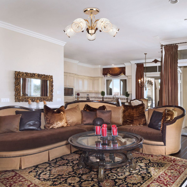 Люстра на штанге Eurosvet 30026/5 золото 00000073715 Люстра на штанге Eurosvet 30026/5 золото 00000073715