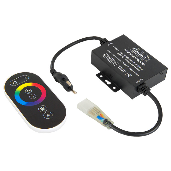 Контроллер General GDC-RGB-2500-R-IP20-220 512119 Контроллер General GDC-RGB-2500-R-IP20-220 512119