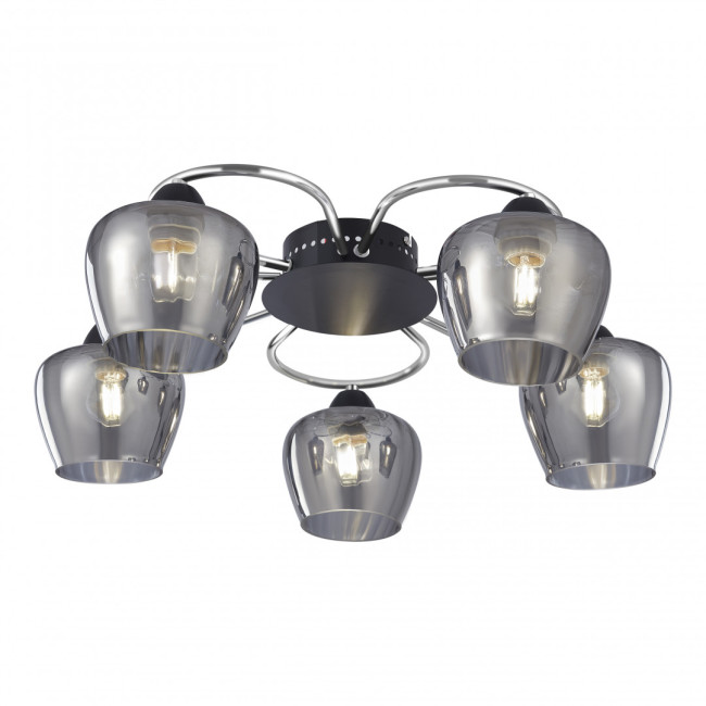 Потолочная люстра Arte Milano Amalfi 321508/5 CR+BK Потолочная люстра Arte Milano Amalfi 321508/5 CR+BK