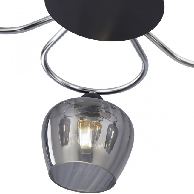 Потолочная люстра Arte Milano Amalfi 321508/5 CR+BK Потолочная люстра Arte Milano Amalfi 321508/5 CR+BK