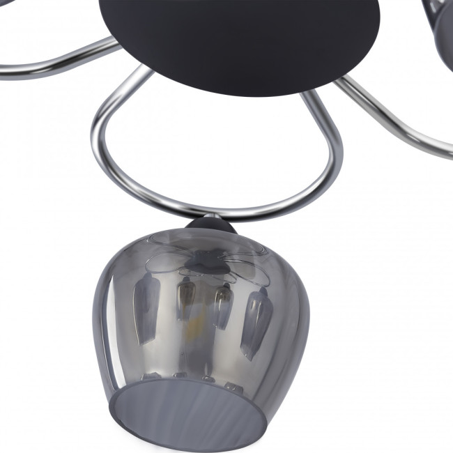 Потолочная люстра Arte Milano Amalfi 321508/5 CR+BK Потолочная люстра Arte Milano Amalfi 321508/5 CR+BK