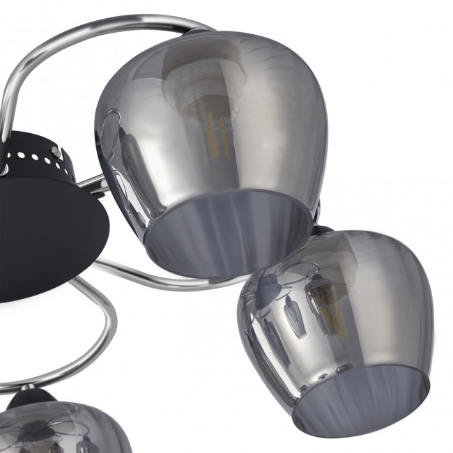 Потолочная люстра Arte Milano Amalfi 321508/5 CR+BK Потолочная люстра Arte Milano Amalfi 321508/5 CR+BK