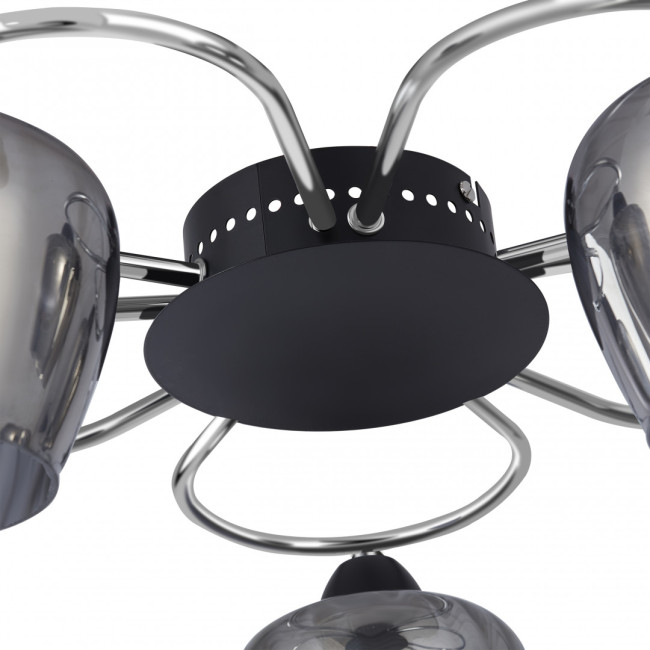 Потолочная люстра Arte Milano Amalfi 321508/5 CR+BK Потолочная люстра Arte Milano Amalfi 321508/5 CR+BK