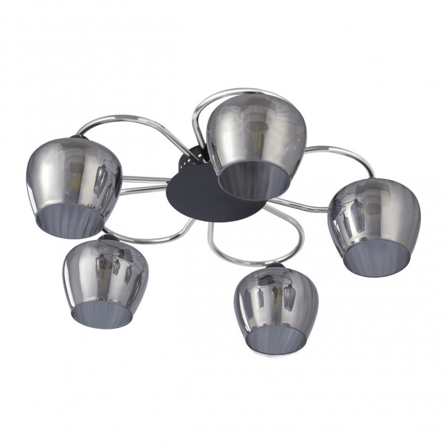 Потолочная люстра Arte Milano Amalfi 321508/5 CR+BK Потолочная люстра Arte Milano Amalfi 321508/5 CR+BK