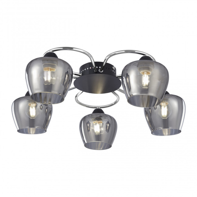 Потолочная люстра Arte Milano Amalfi 321508/5 CR+BK Потолочная люстра Arte Milano Amalfi 321508/5 CR+BK