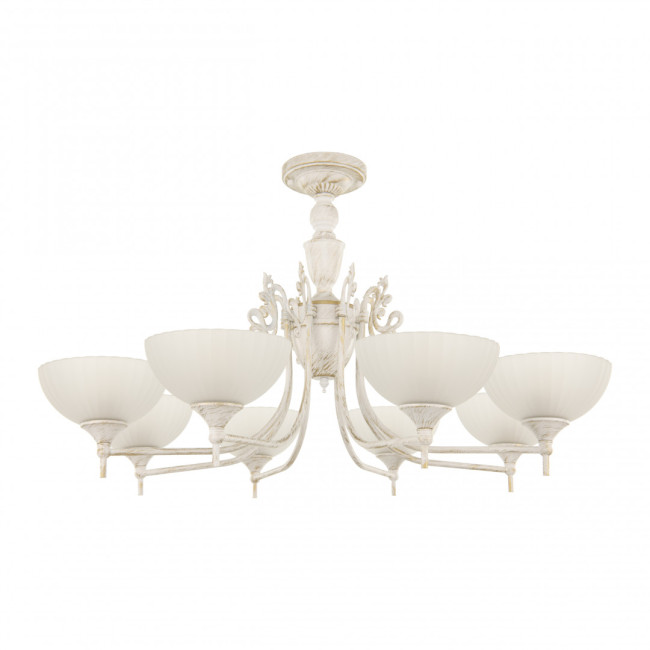 Потолочная люстра Arte Milano 340049/8 WT+G Потолочная люстра Arte Milano 340049/8 WT+G