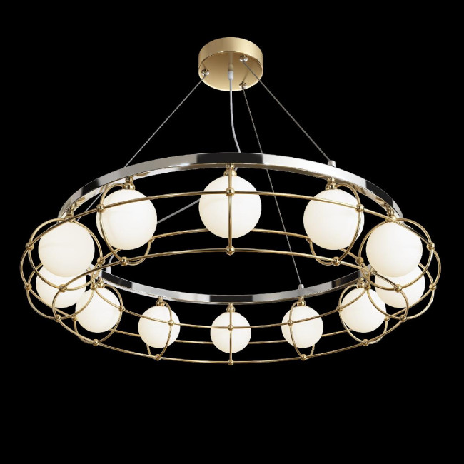 Подвесная люстра Maytoni Carcass MOD312PL-12GCH Подвесная люстра Maytoni Carcass MOD312PL-12GCH