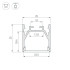 Профиль Arlight LINE-2525-2000 ANOD (Алюминий) 053804