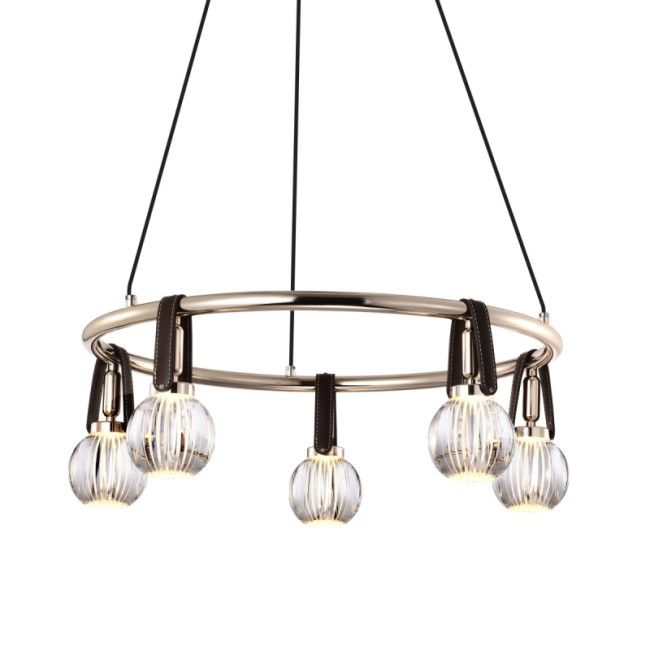 Подвесная люстра Delight Collection P0853-5C s-gold Подвесная люстра Delight Collection P0853-5C s-gold