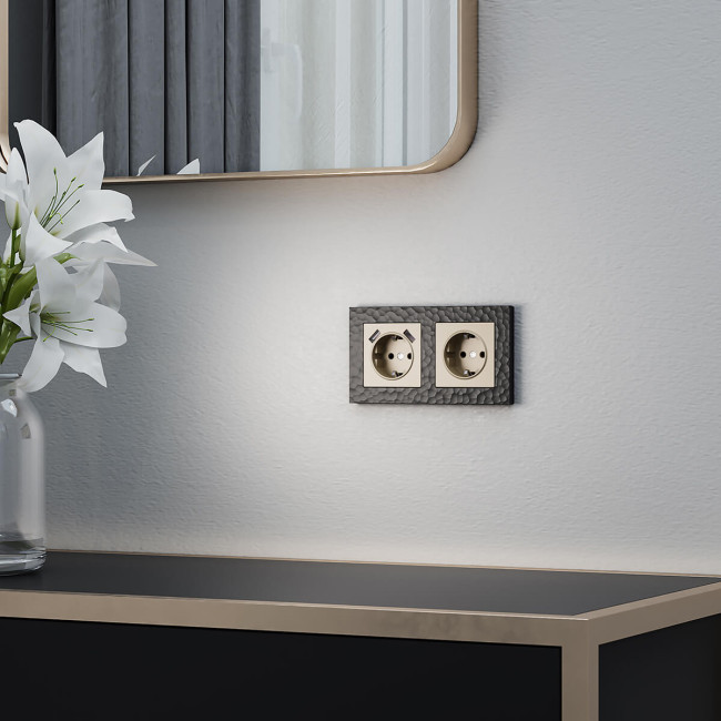 Розетка с заземлением Werkel шампань W1171011 4690389157363 a050867 Розетка с заземлением Werkel шампань W1171011 4690389157363 a050867