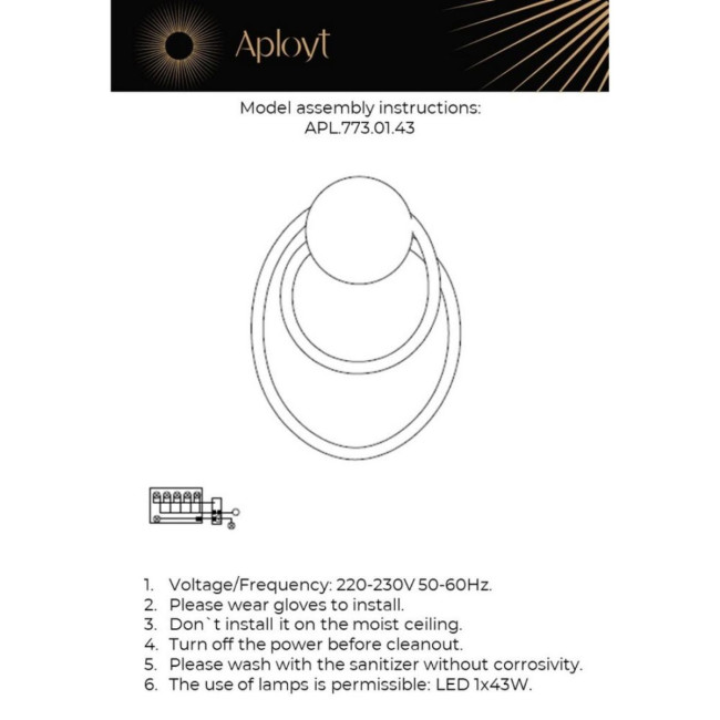 Настенный светильник Aployt Sindrillon APL.773.01.43 Настенный светильник Aployt Sindrillon APL.773.01.43