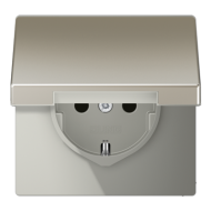 Розетка 2K+З с крышкой Jung ES1520KL