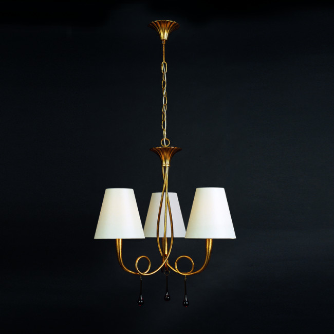 Подвесная люстра Mantra Paola Painted Gold 3542