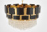 Подвесная люстра Lumina Deco LDP 7045-600 BK+GD