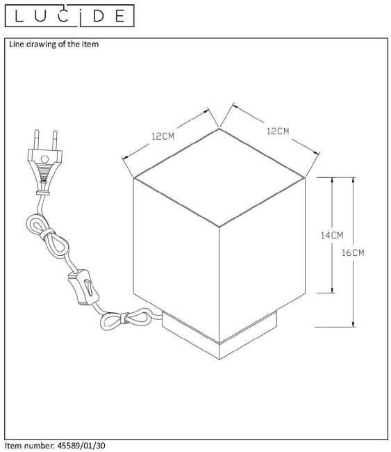 Настольная лампа Lucide SUZY 45589/01/30 Настольная лампа Lucide SUZY 45589/01/30