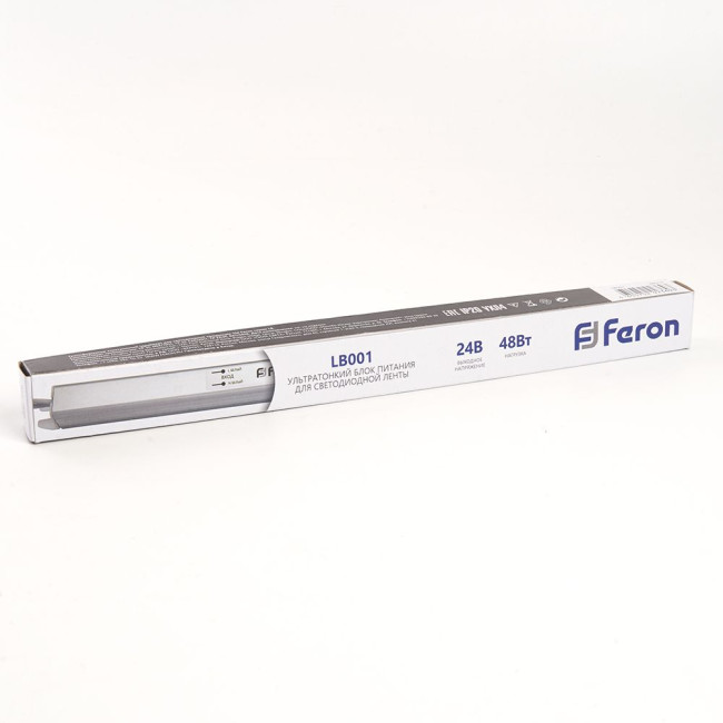 Трансформатор для светодиодной ленты Feron LB001 48Вт 24В IP20 48013 Трансформатор для светодиодной ленты Feron LB001 48Вт 24В IP20 48013