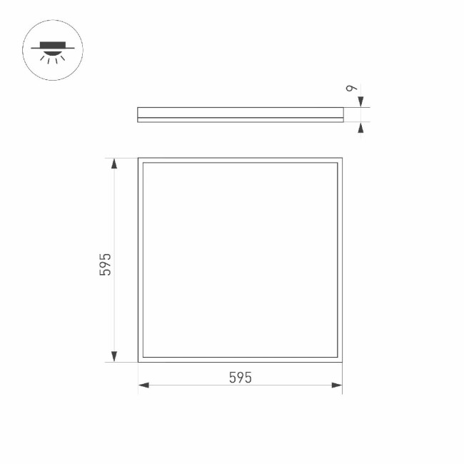 Светодиодная панель Arlight DL-INTENSO-S600x600-40W White6000 (WH, 120 deg, 230V) 038431 Светодиодная панель Arlight DL-INTENSO-S600x600-40W White6000 (WH, 120 deg, 230V) 038431