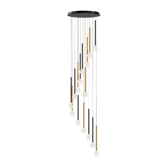 Каскадная люстра Maytoni Bubble dream MOD383PL-L40BBS3K Каскадная люстра Maytoni Bubble dream MOD383PL-L40BBS3K