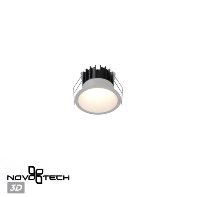 Встраиваемый светильник с переключателем цв. температуры Novotech Wir Brillo 359865