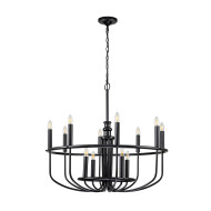 Подвесная люстра Kichler KL-CAPITOL-HILL12-BLK