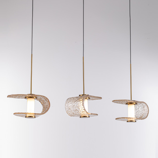 Подвесной светильник MD24020901-3B gold/cognac Подвесной светильник MD24020901-3B gold/cognac