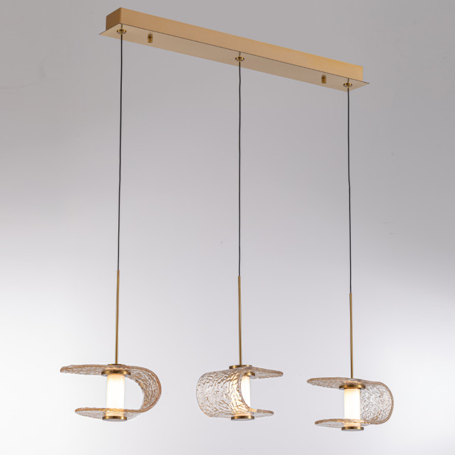 Подвесной светильник MD24020901-3B gold/cognac Подвесной светильник MD24020901-3B gold/cognac