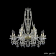 Подвесная люстра Bohemia Ivele Crystal 1410/8+4/240/h-74 G V0300