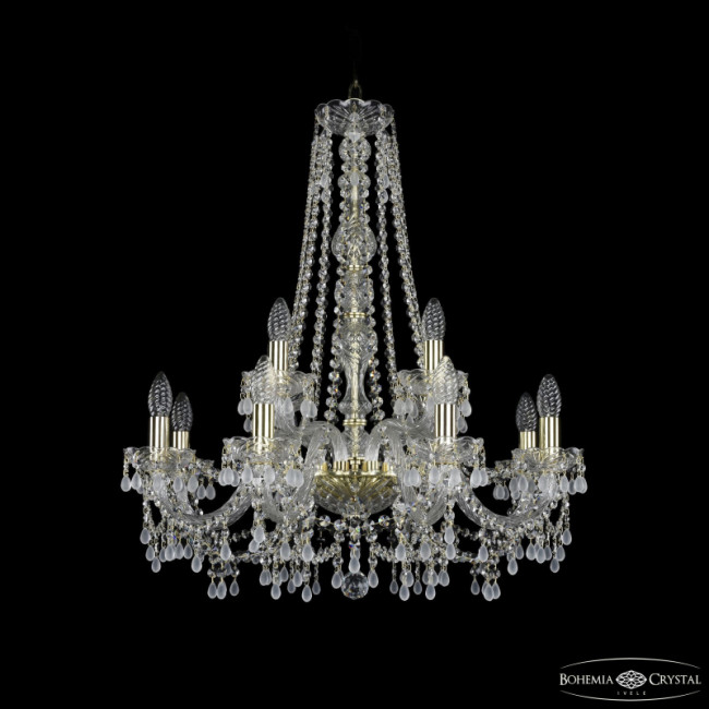 Подвесная люстра Bohemia Ivele Crystal 1410/8+4/240/h-74 G V0300