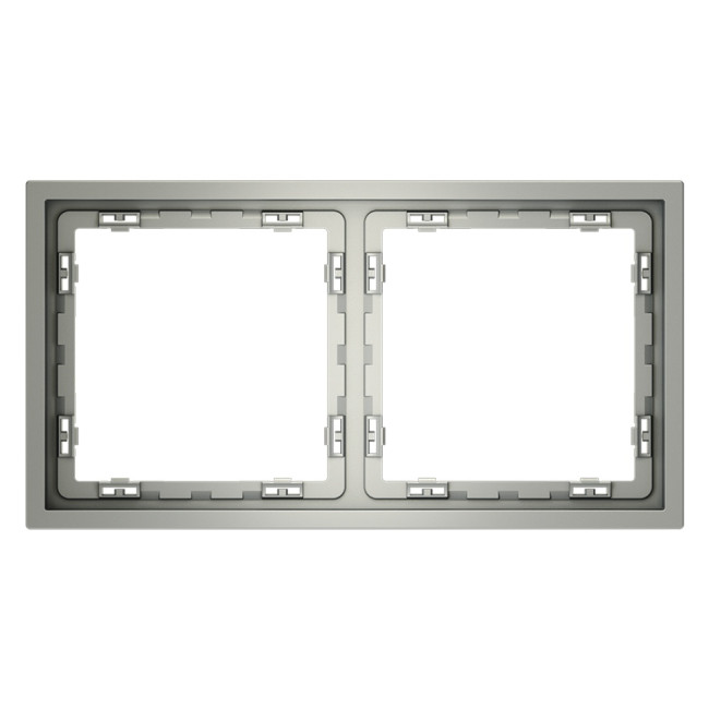 Рамка на 2 поста Voltum S70 VLS100205 (сталь) Рамка на 2 поста Voltum S70 VLS100205 (сталь)