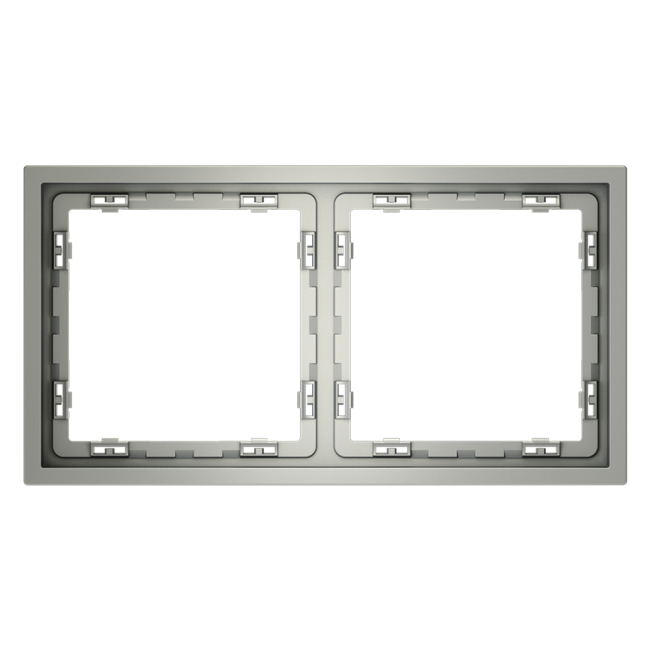 Рамка на 2 поста Voltum S70 VLS100205 (сталь) Рамка на 2 поста Voltum S70 VLS100205 (сталь)