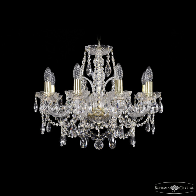 Подвесная люстра Bohemia Ivele Crystal 1411/8/195 G Подвесная люстра Bohemia Ivele Crystal 1411/8/195 G