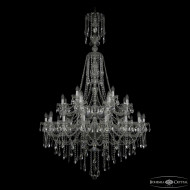 Подвесная люстра Bohemia Ivele Crystal 1415/16+8+4/400/XL-185/2d Ni