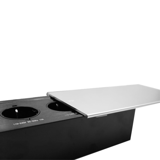 Блок розеток JX (Slide Top) (2 секции + 2 USB с кабелем питания) Mebax 00-00002888 Блок розеток JX (Slide Top) (2 секции + 2 USB с кабелем питания) Mebax 00-00002888