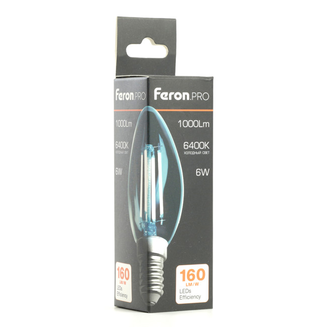 Светодиодная лампа Feron LB-1206 E14 6W 6400K 51246 Светодиодная лампа Feron LB-1206 E14 6W 6400K 51246