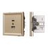 Механизм USB розетки Arlight SCT-TENDO-MUAC-SFPL-GD (5V, 3A, QC3) 054537