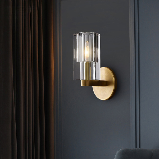 Настенный светильник 8816W gold/clear Настенный светильник 8816W gold/clear