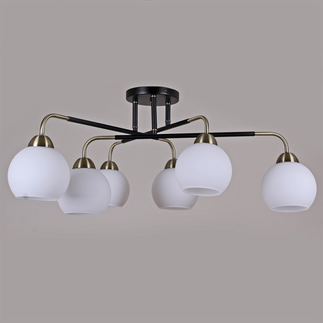 Люстра на штанге Illumico IL0252-6CSQ-79 BK AB Люстра на штанге Illumico IL0252-6CSQ-79 BK AB