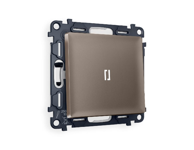 Комплект механизма 1-кл выключателя с подсветкой Ambrella Volt Alfa MA632015