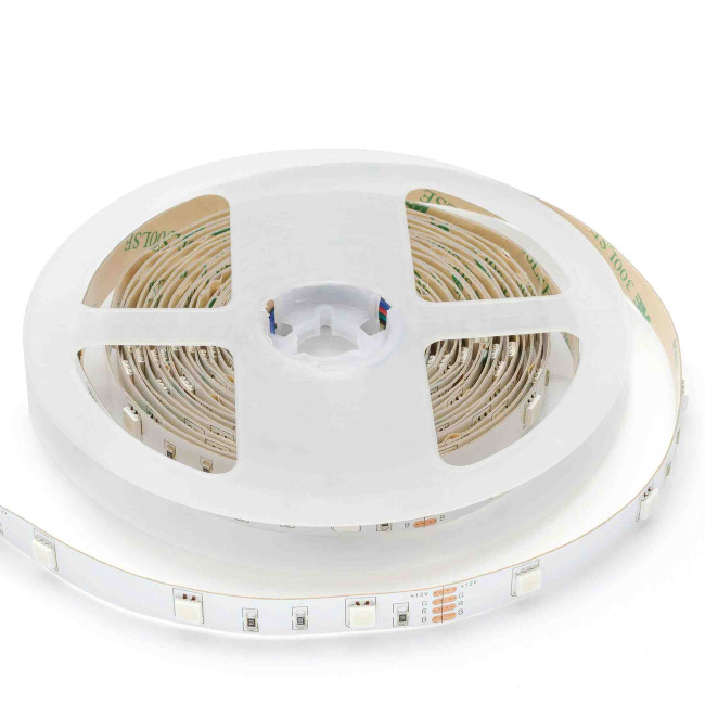 Светодиодная лента Apeyron 12В СТ 7,2Вт/м smd5050 30д/м IP20 5м RGB 38BL Светодиодная лента Apeyron 12В СТ 7,2Вт/м smd5050 30д/м IP20 5м RGB 38BL
