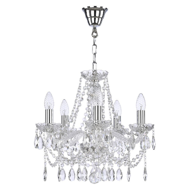 Подвесная люстра Bohemia Ivele Crystal 107/5/141 Ni Подвесная люстра Bohemia Ivele Crystal 107/5/141 Ni