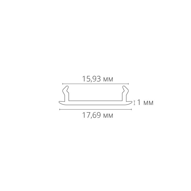 Декоративная вставка для шинопровода Arte lamp Track Accessories A540106С Декоративная вставка для шинопровода Arte lamp Track Accessories A540106С