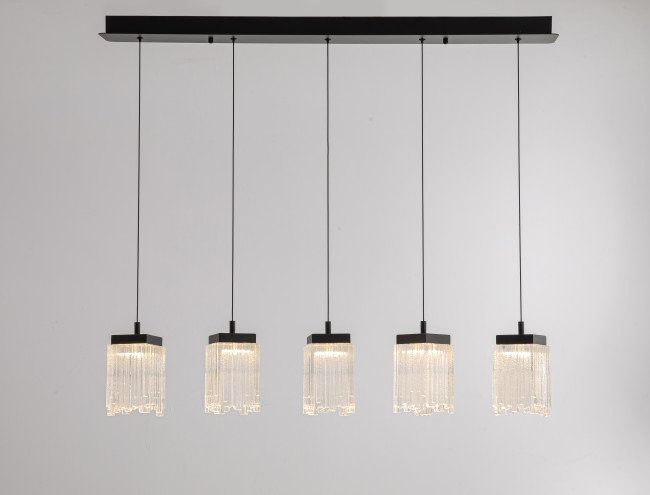 Подвесной светильник MD25020403-5B1 Matt black, LED/25.4W, 3000K dimmable