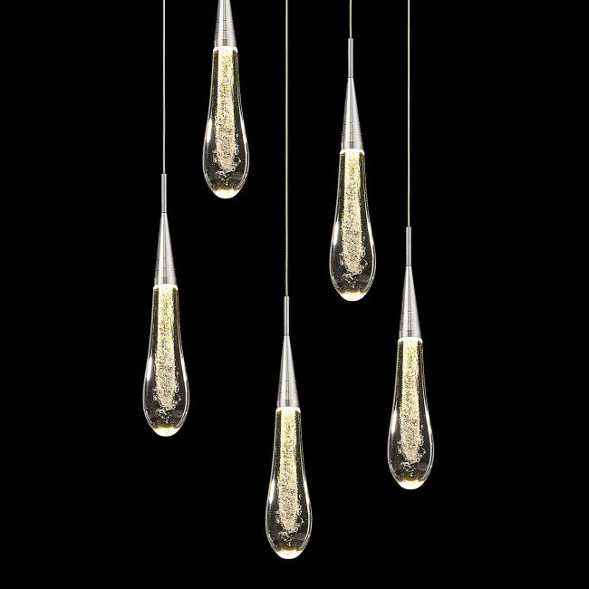 Подвесной светильник Delight Collection Pour MD-023B-5 chrome Подвесной светильник Delight Collection Pour MD-023B-5 chrome