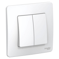 Выключатель 2-клавишный 10А Systeme Electric Blanca внутр BLNVS010501 Выключатель 2-клавишный 10А Systeme Electric Blanca внутр BLNVS010501