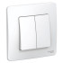 Выключатель 2-клавишный 10А Systeme Electric Blanca внутр BLNVS010501 Выключатель 2-клавишный 10А Systeme Electric Blanca внутр BLNVS010501