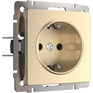 Розетка с заземлением и шторками Werkel шампань W1171111 4690389157387 Розетка с заземлением и шторками Werkel шампань W1171111 4690389157387