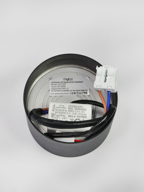 Накладной светильник Elvan NLS-2337-6W-NH-Bk