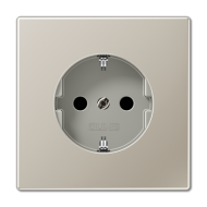 Розетка 2K+З со шторками Jung ES1520KI