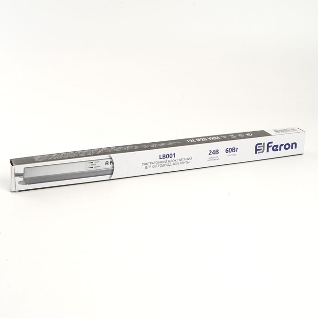 Трансформатор для светодиодной ленты Feron LB001 60Вт 24В IP20 48014 Трансформатор для светодиодной ленты Feron LB001 60Вт 24В IP20 48014